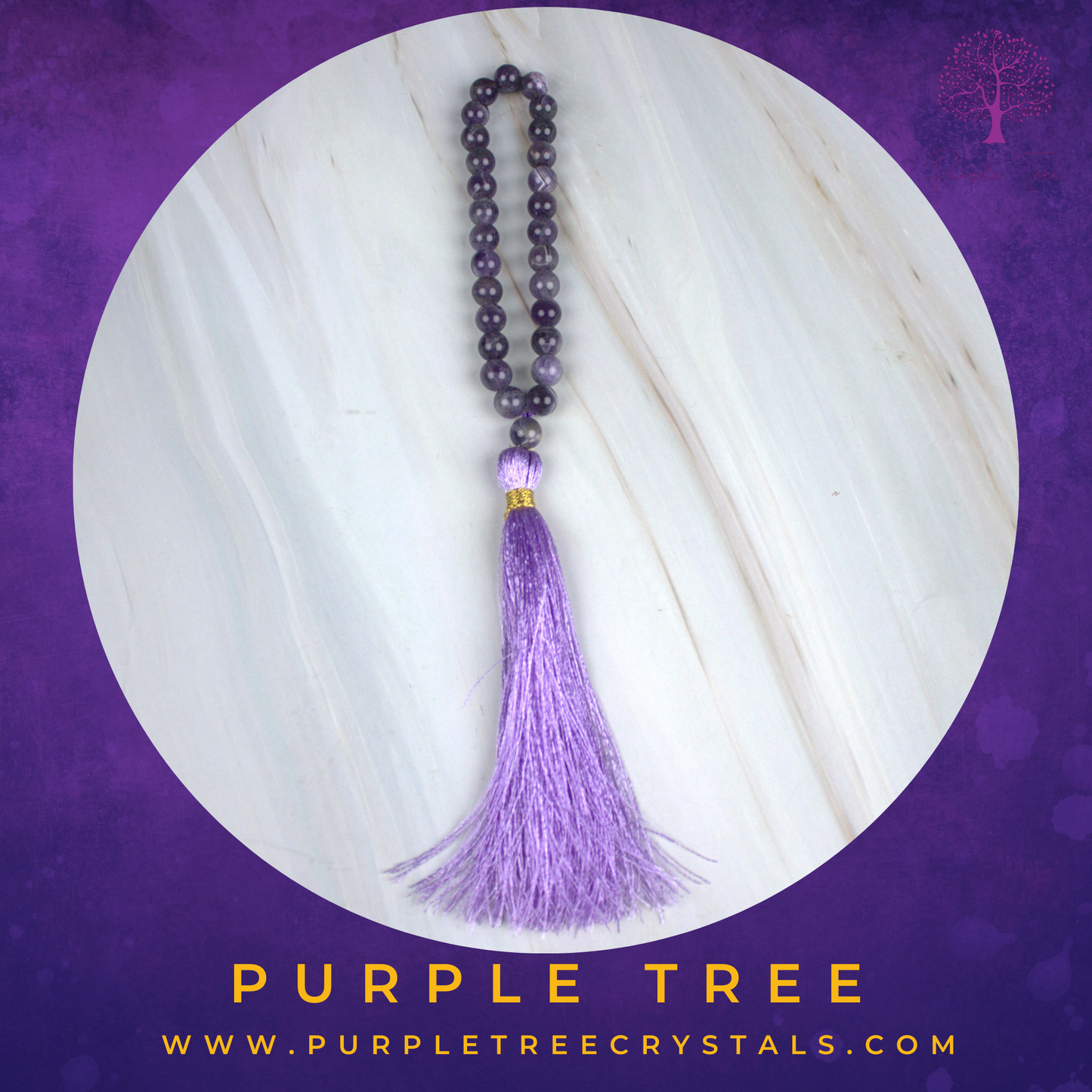 28 Beads, Amethyst - Jap Mala