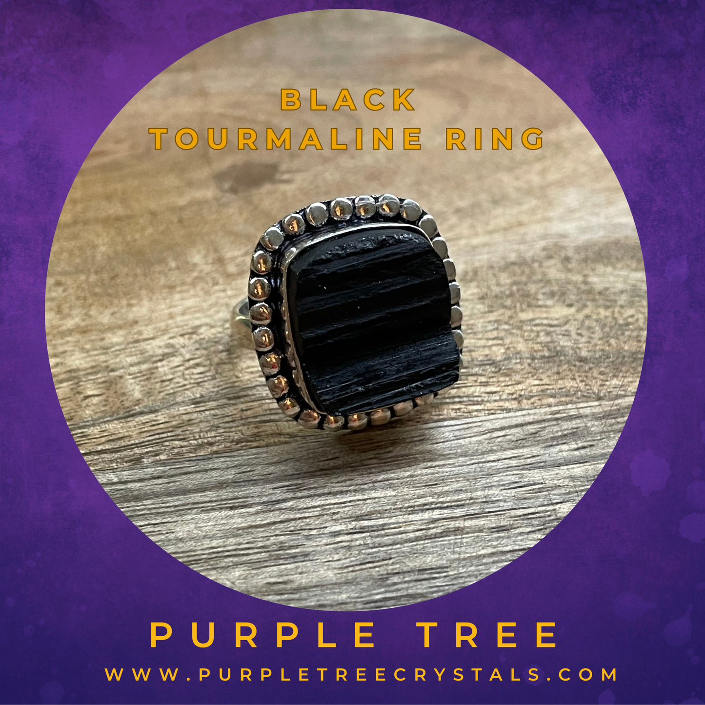 Black Tourmaline Ring