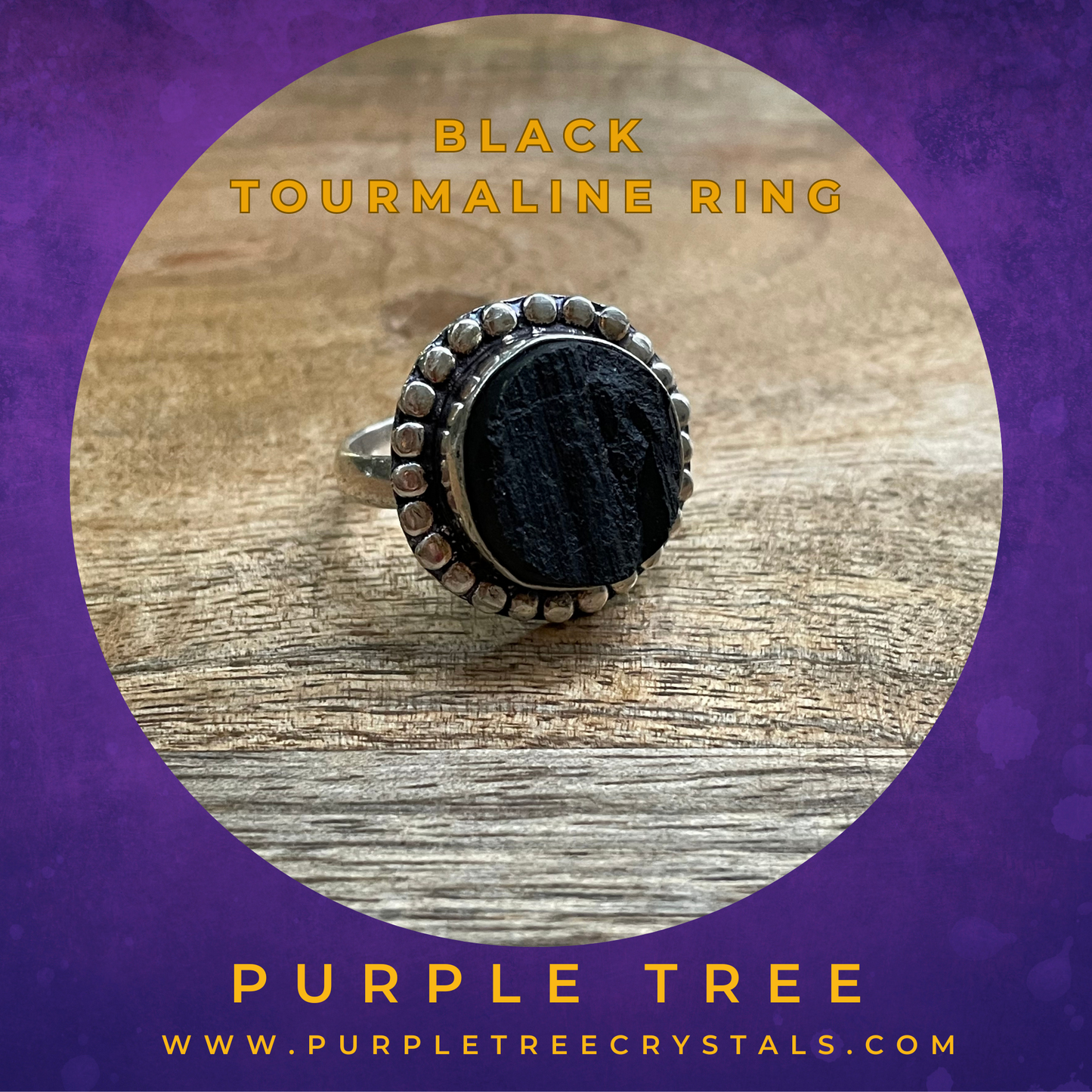 Black Tourmaline Ring