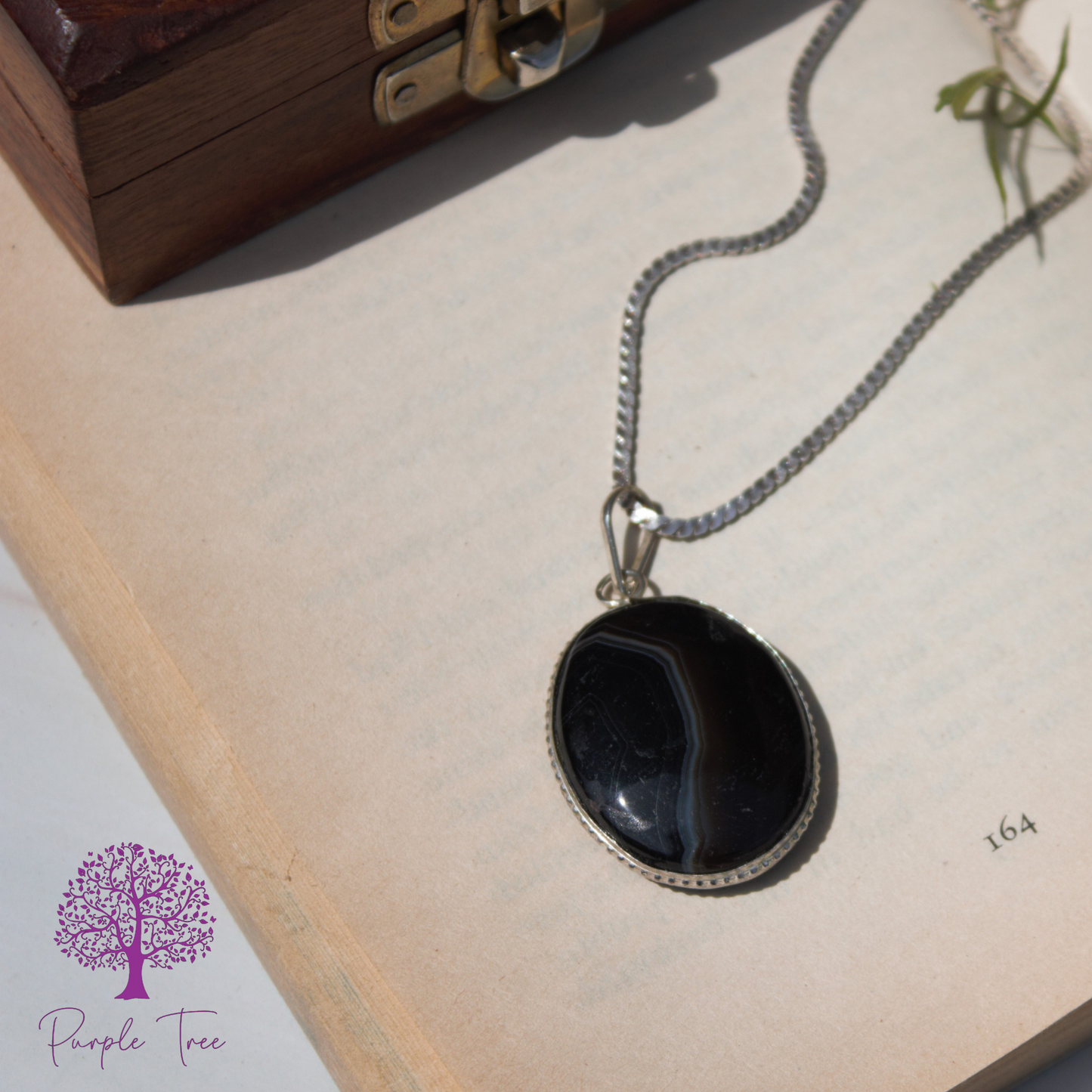 Black Sulemani Silver Pendant