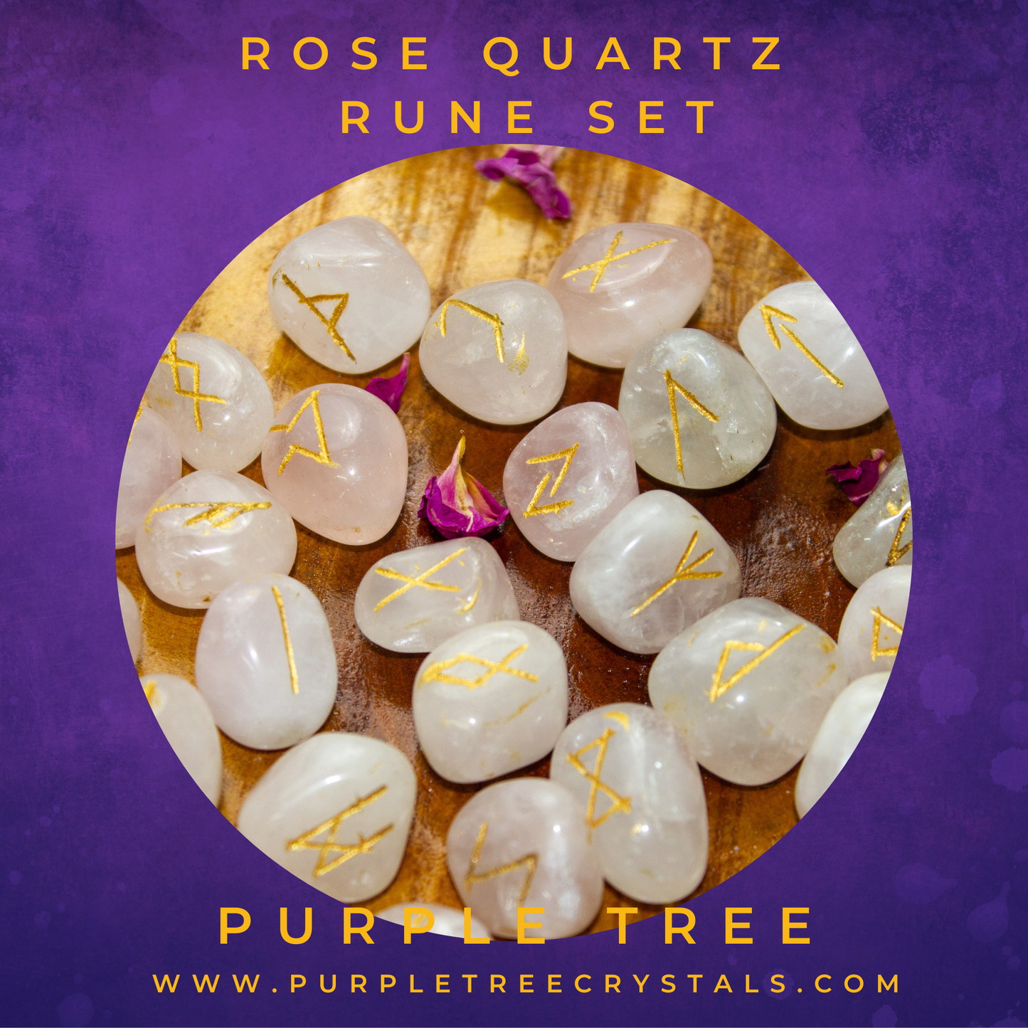 Rose Quartz Rune Set