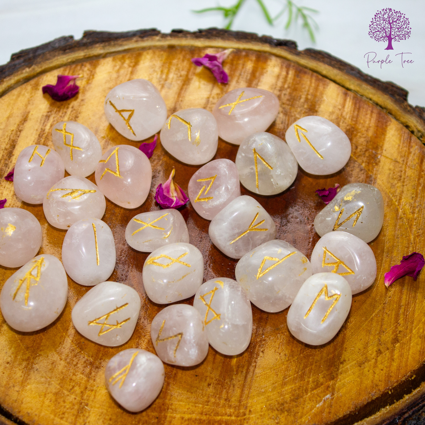 Rose Quartz Rune Set