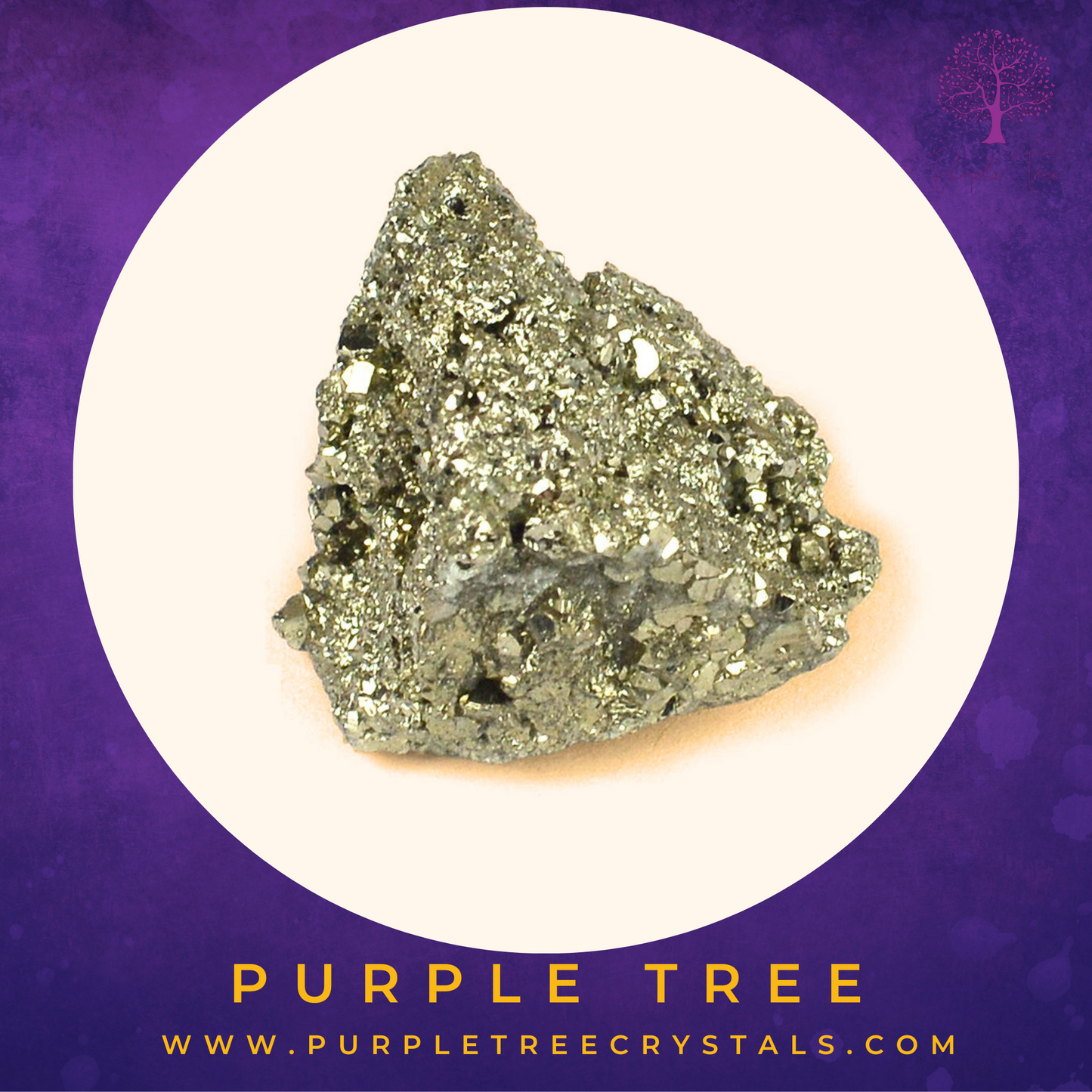 Golden Pyrite Cluster - Prosperity's Gilded Guardian