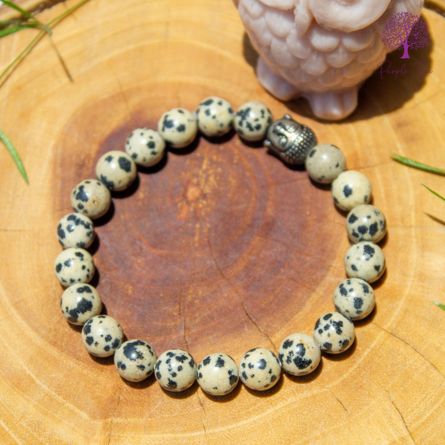 Dalmation Jasper Bracelet (8MM)