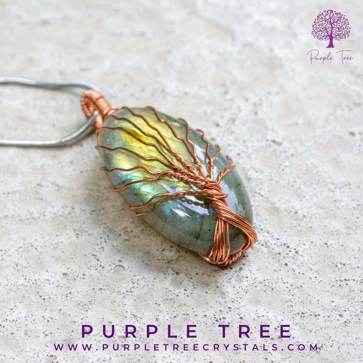 Labrodorite Wired Pendant