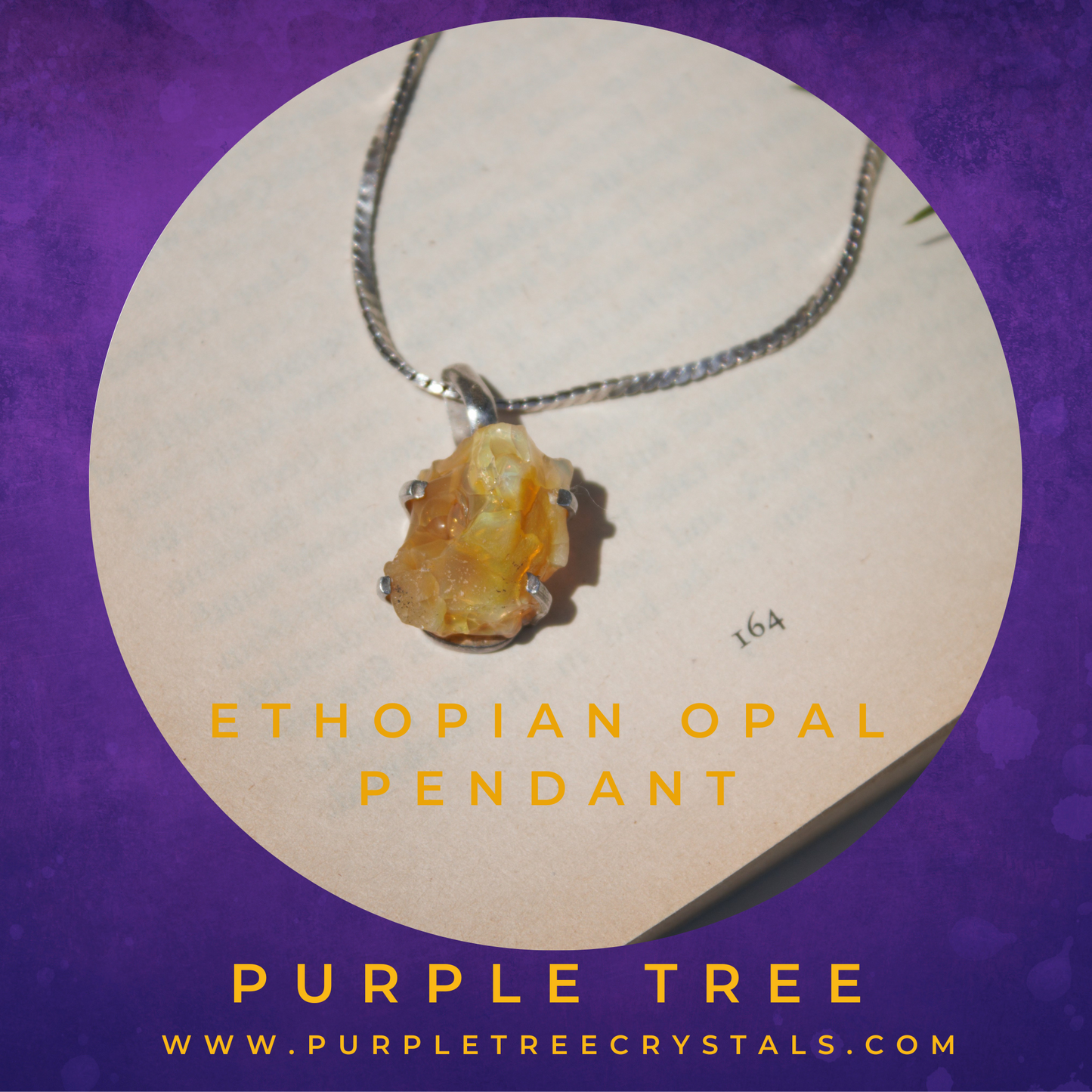 Ethopian Opal Silver Pendant