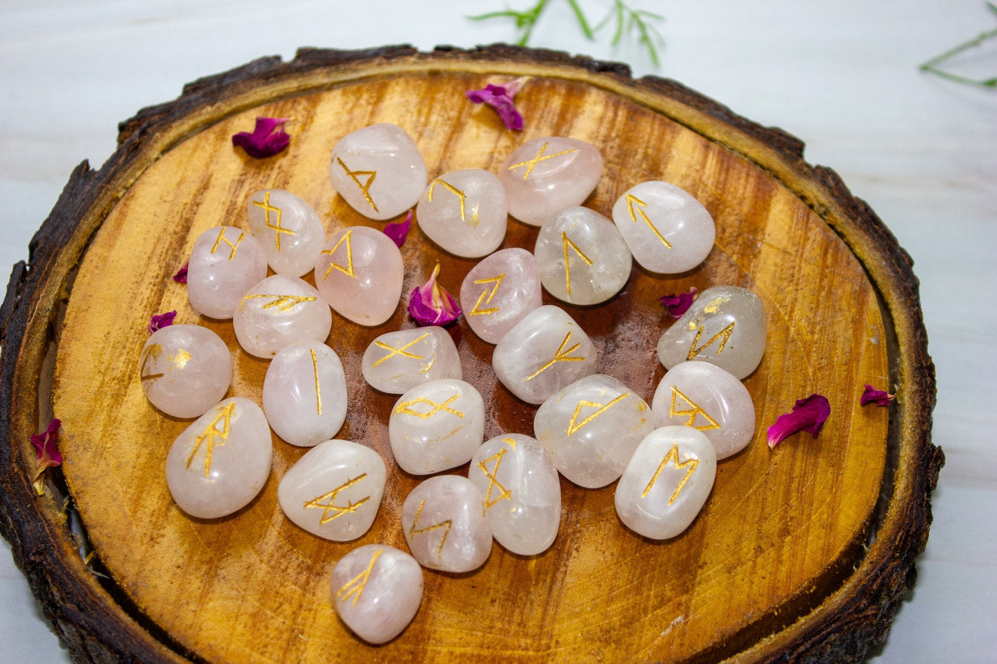Rose Quartz Rune Set