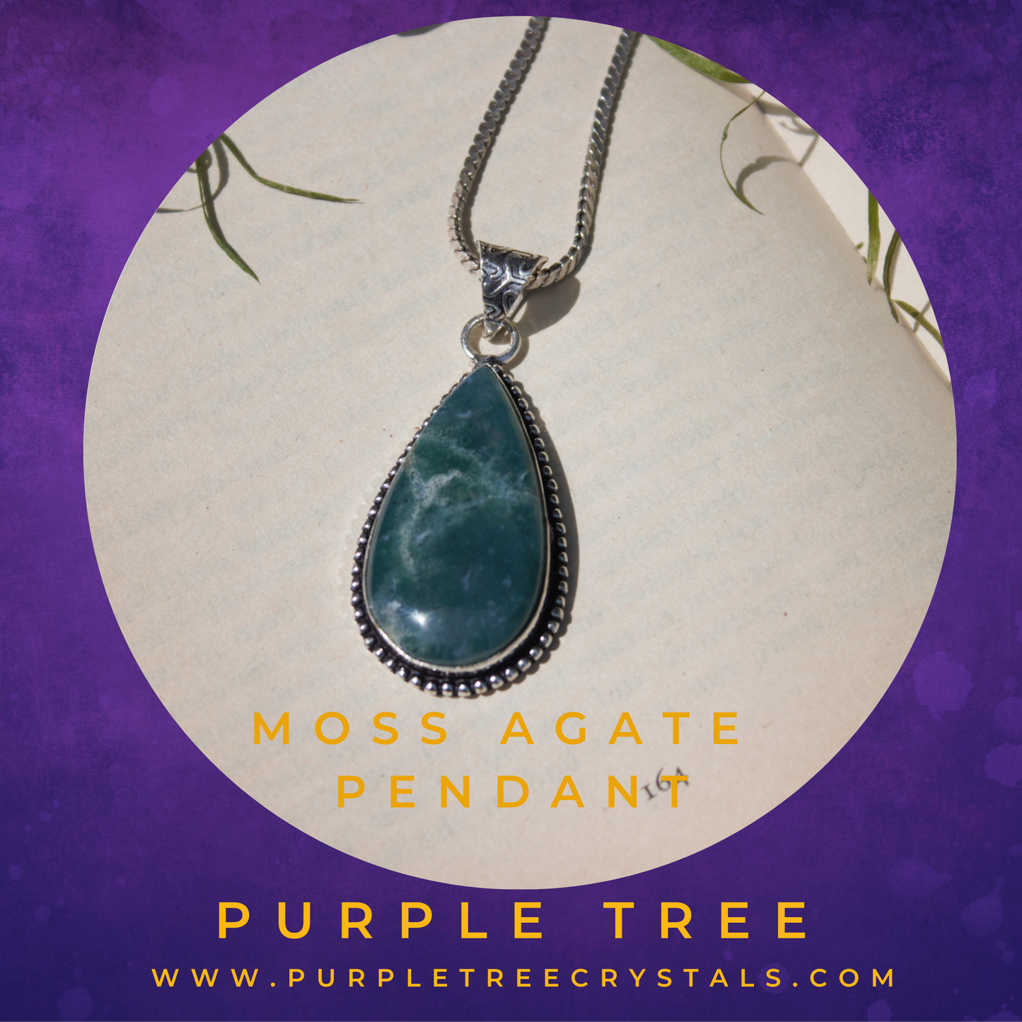 'Moss Agate' Pendant