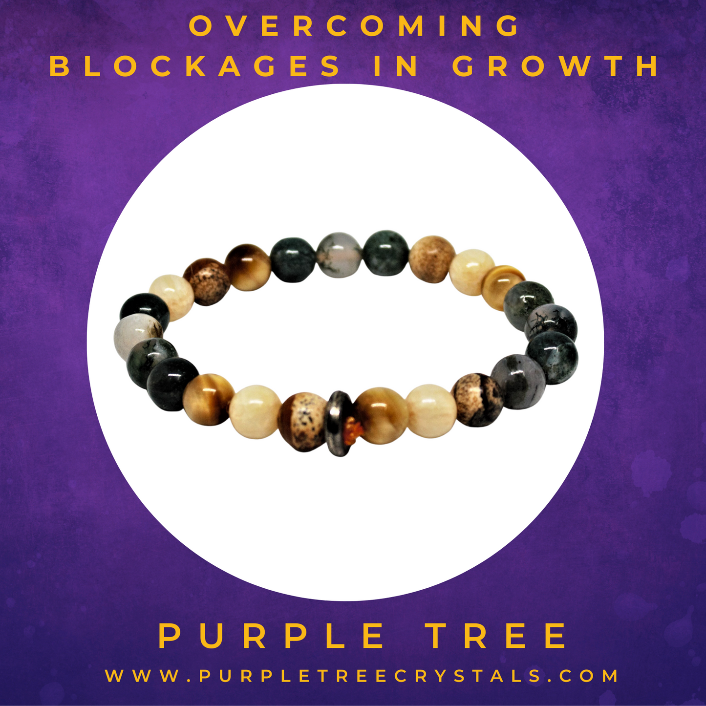 Overcoming Blockages In Growth Bracelet 8MM