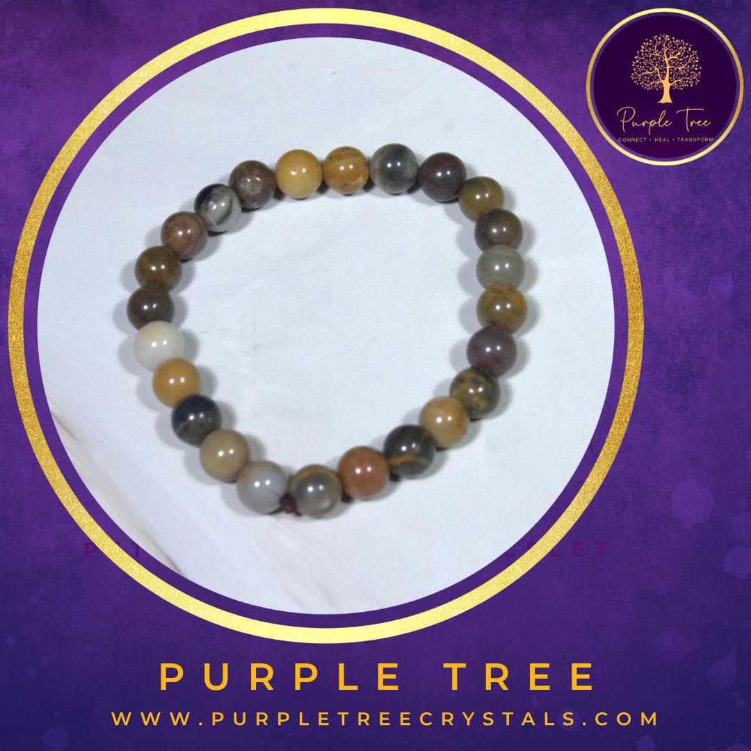 Petrified Wood Bracelet (8MM)