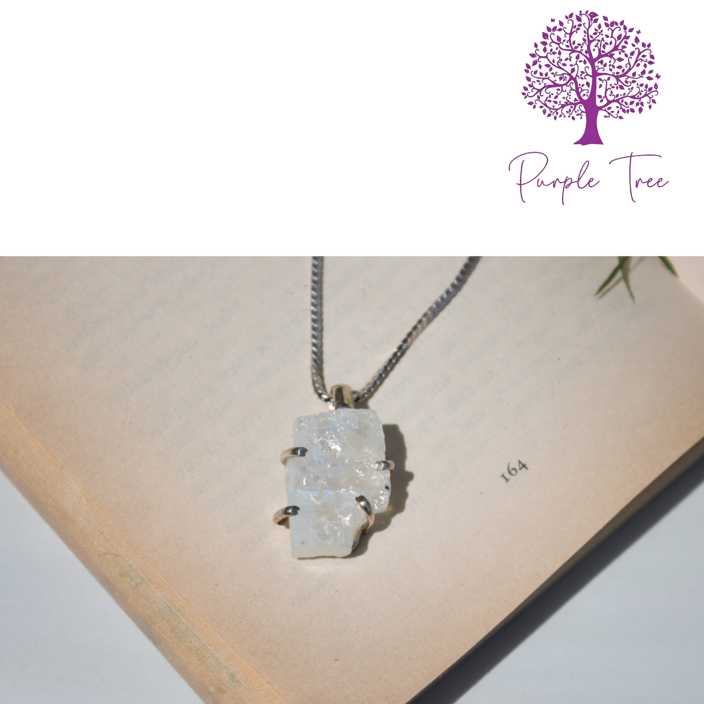 Rainbow Moonstone Silver Pendant