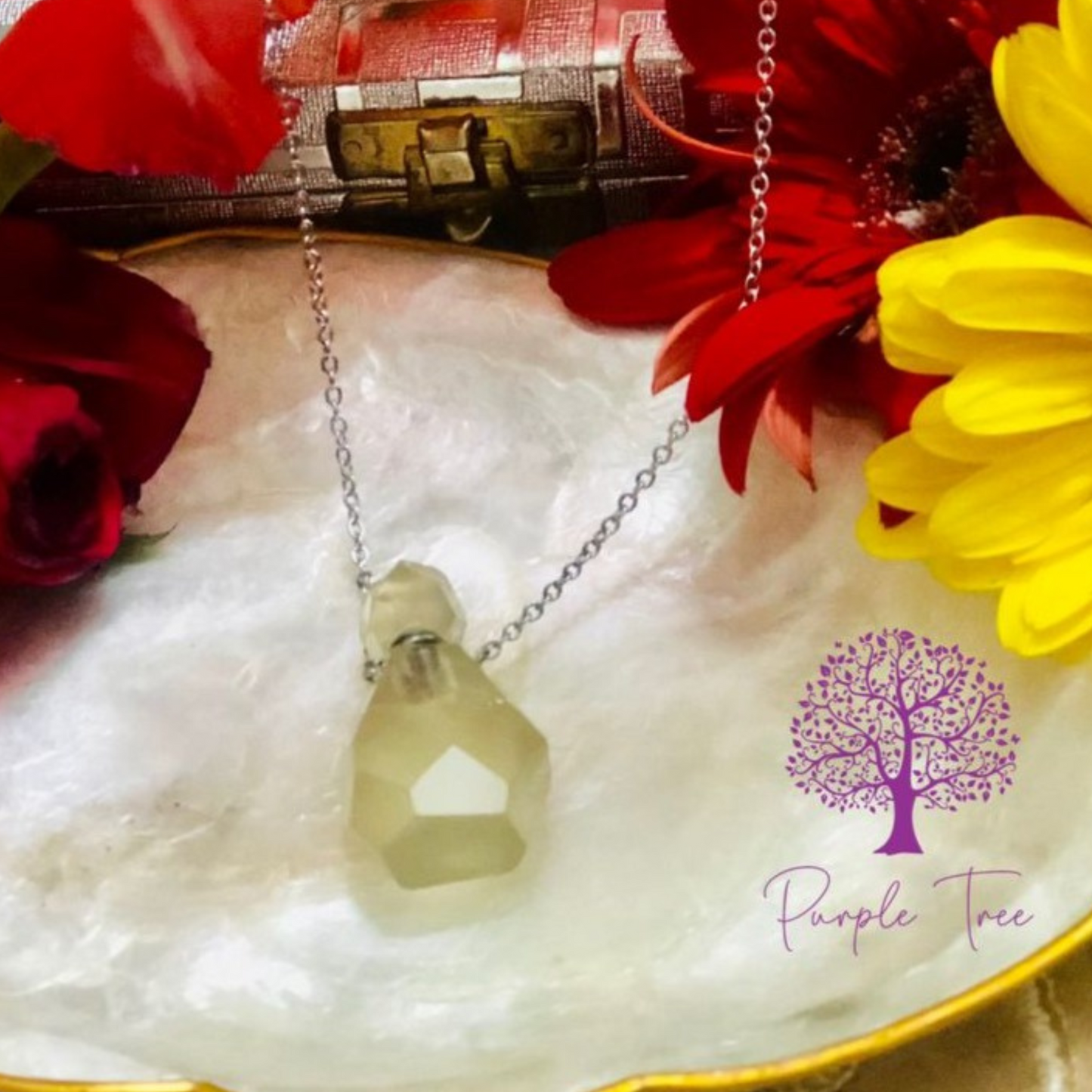 'Yellow Aventurine' Bottle Pendant