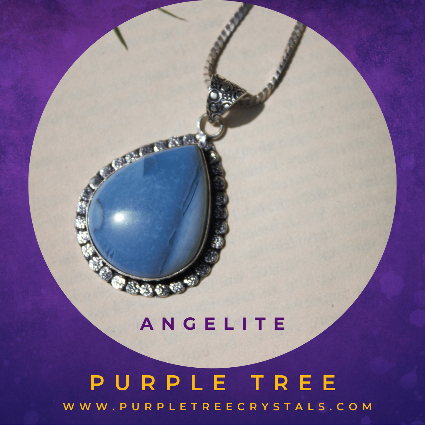 Blue Calcite Pendant