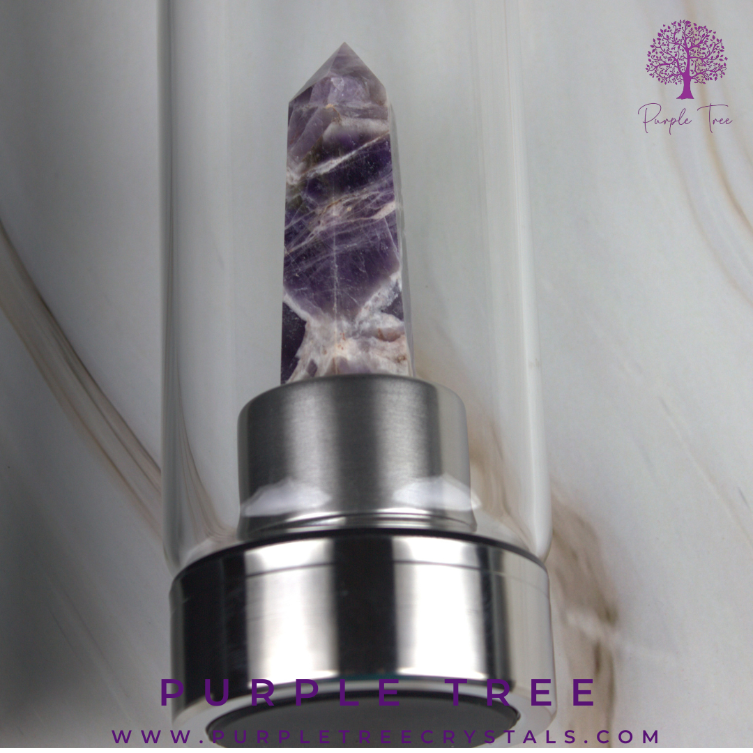 Amethyst Crystal Water Bottle