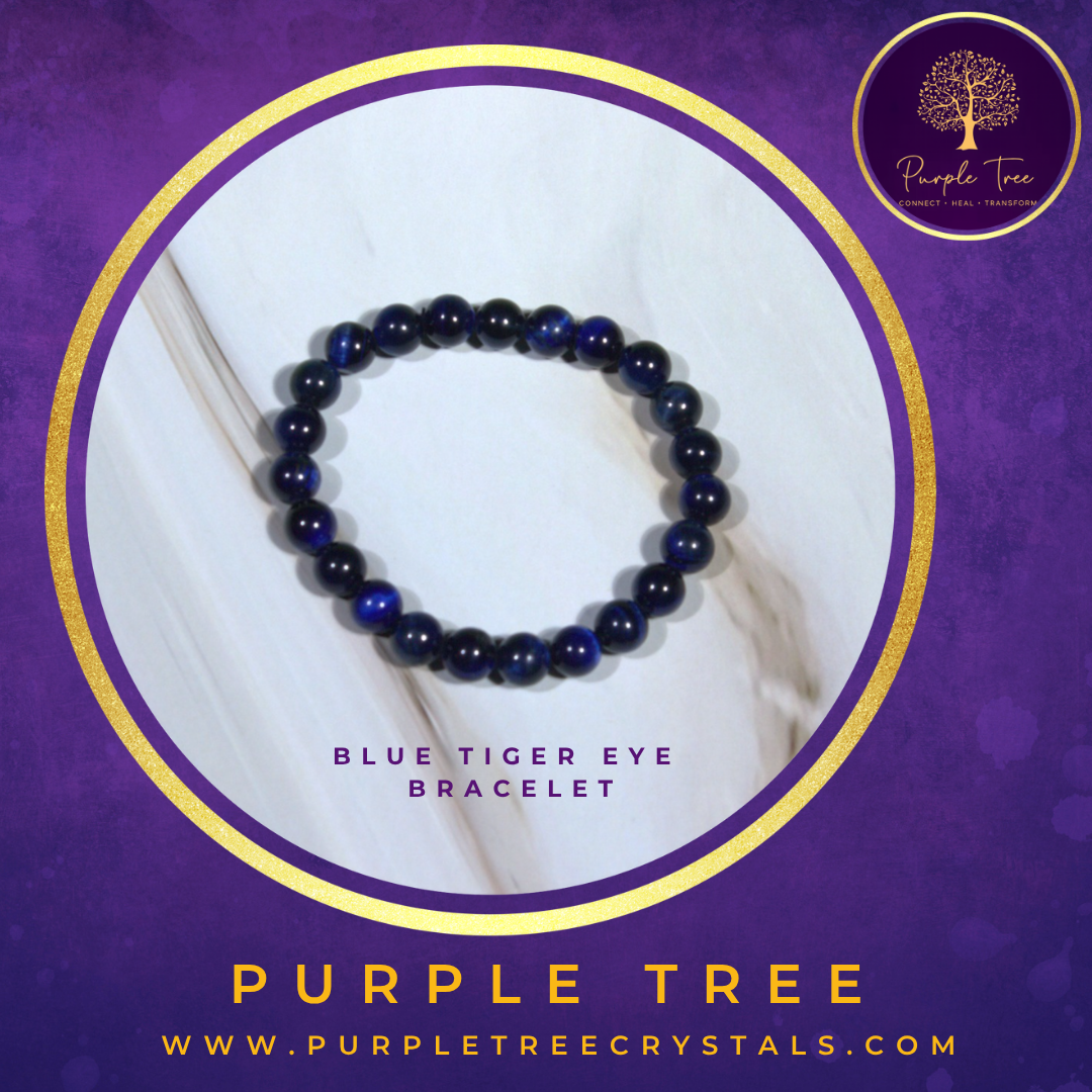 Tiger Eye - Blue Bracelet (8MM)