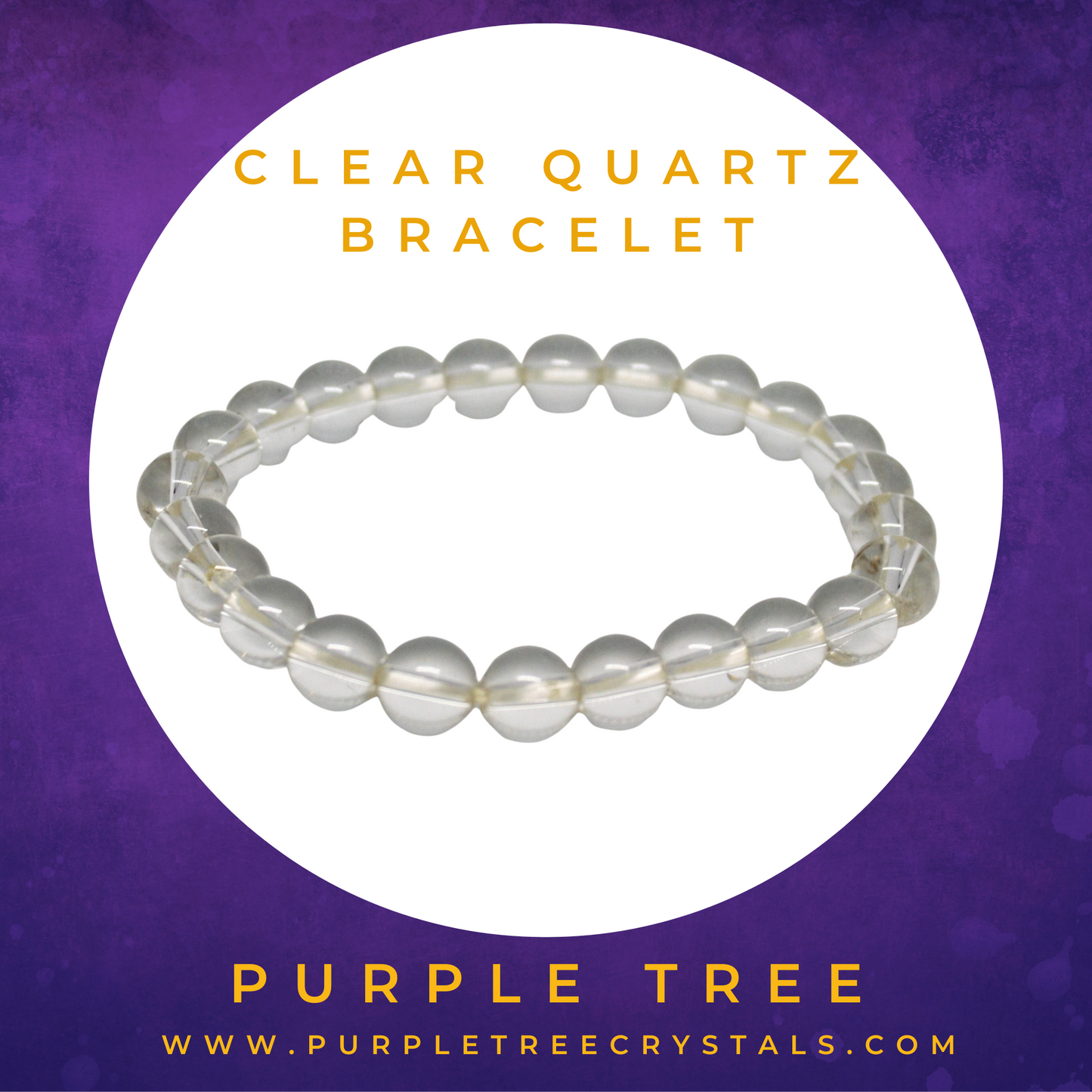 Clear Quartz Bracelet (8MM)