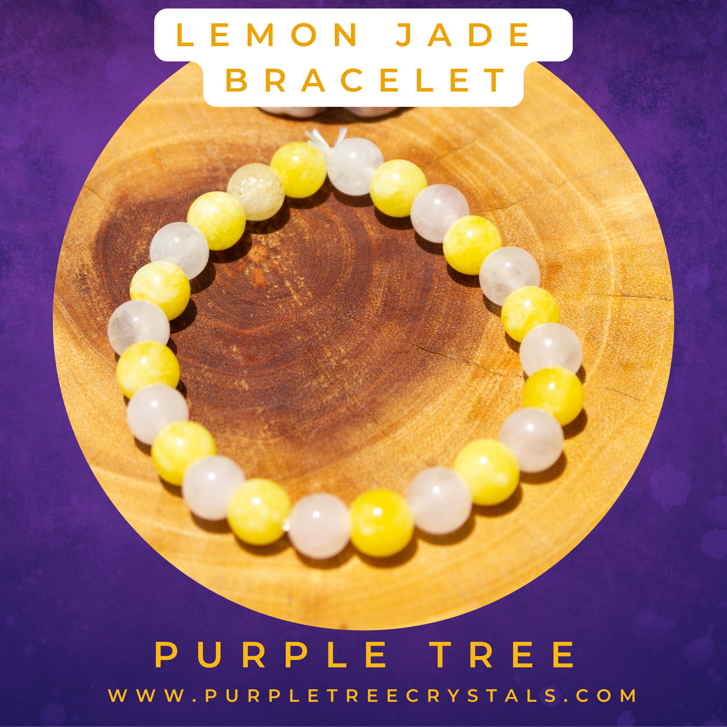 Lemon Jade & Rose Quartz Bracelet (8MM)