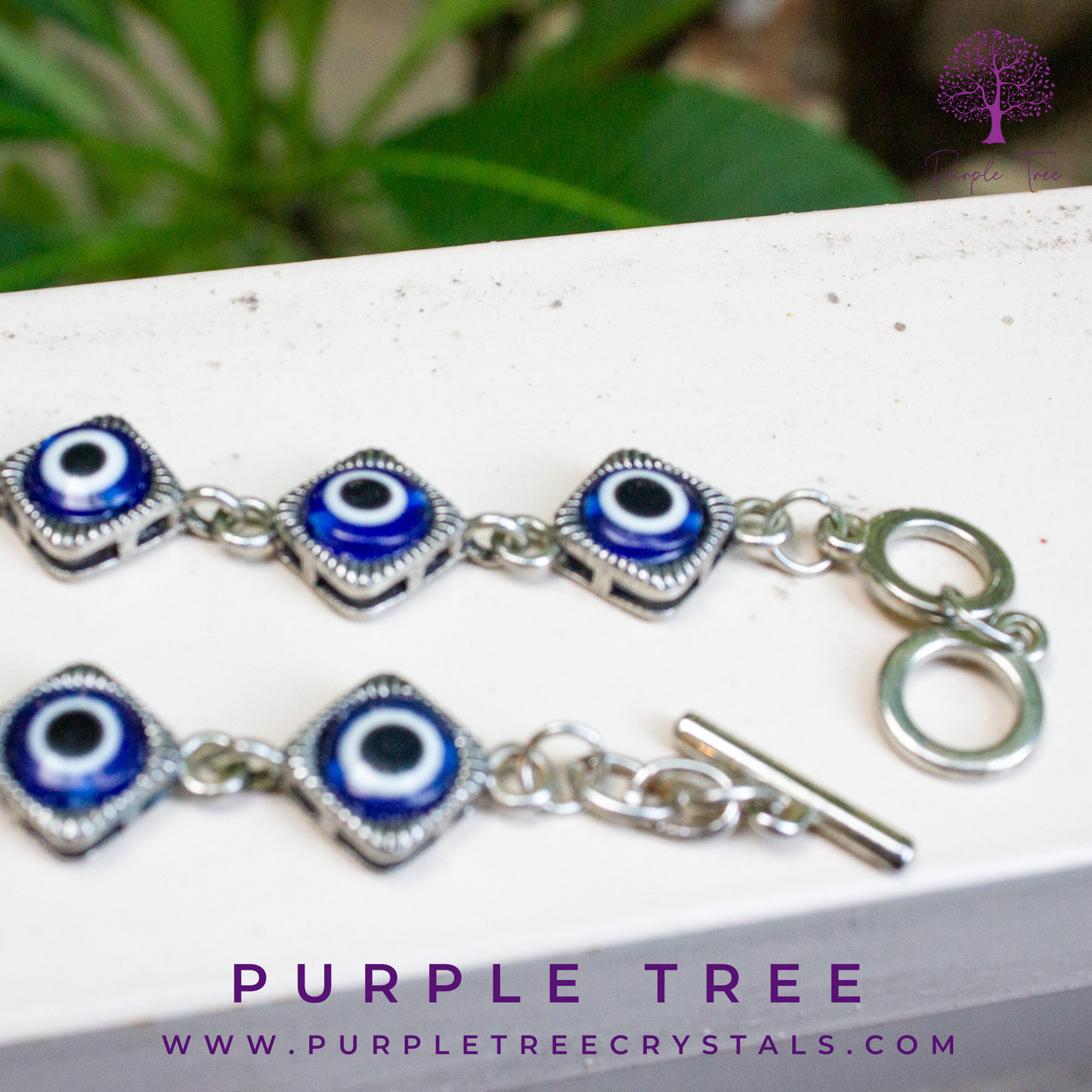 Evil Eye Square Bracelet