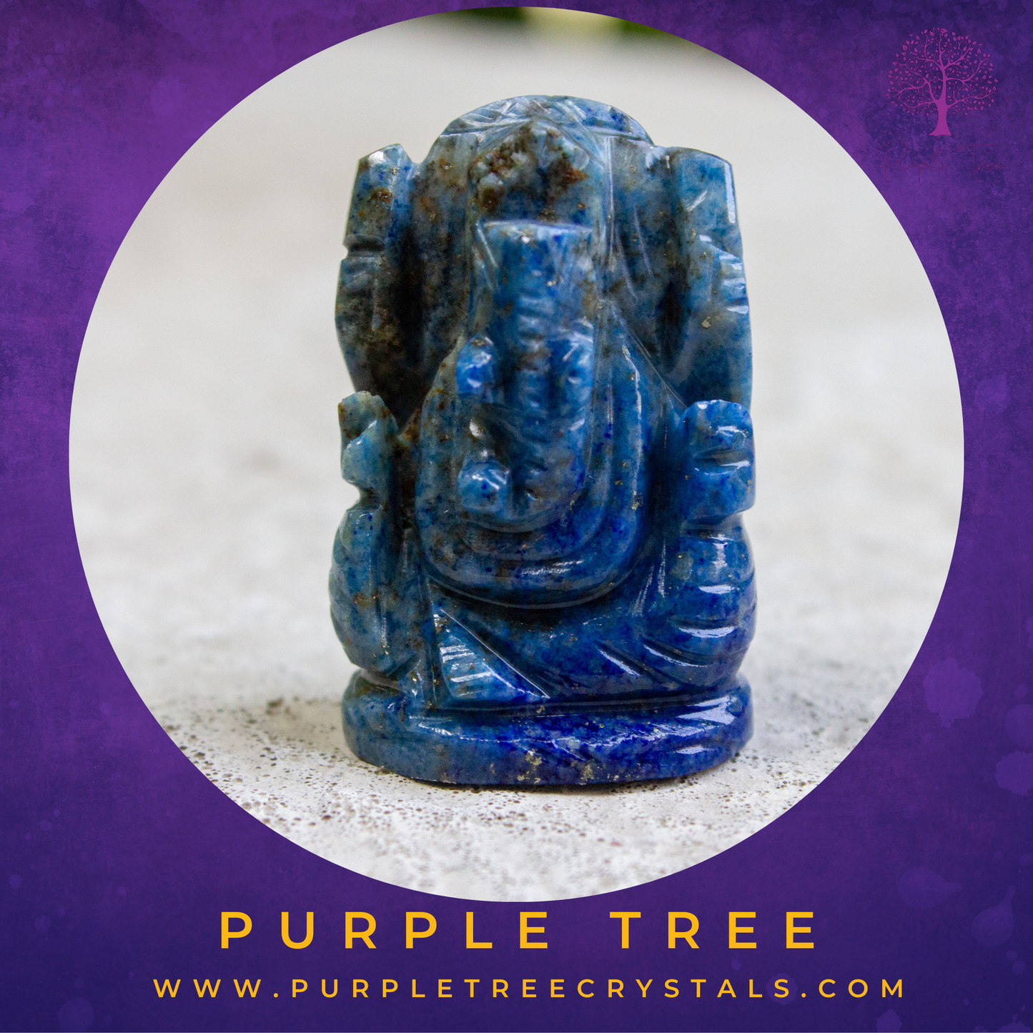 Lapis Lazuli Ganesha Idol (1.5 inches)