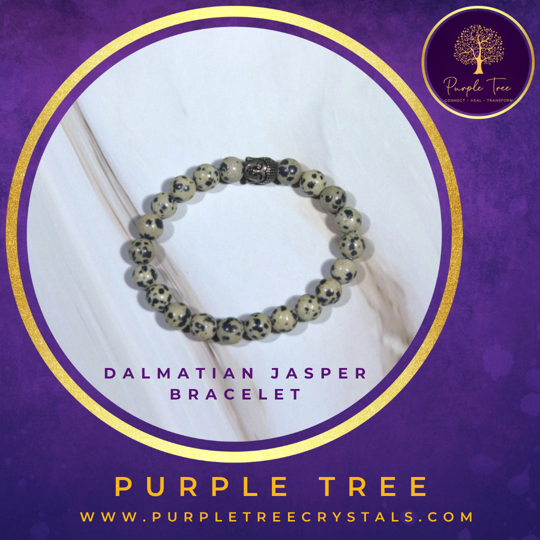 Dalmation Jasper Bracelet (8MM)