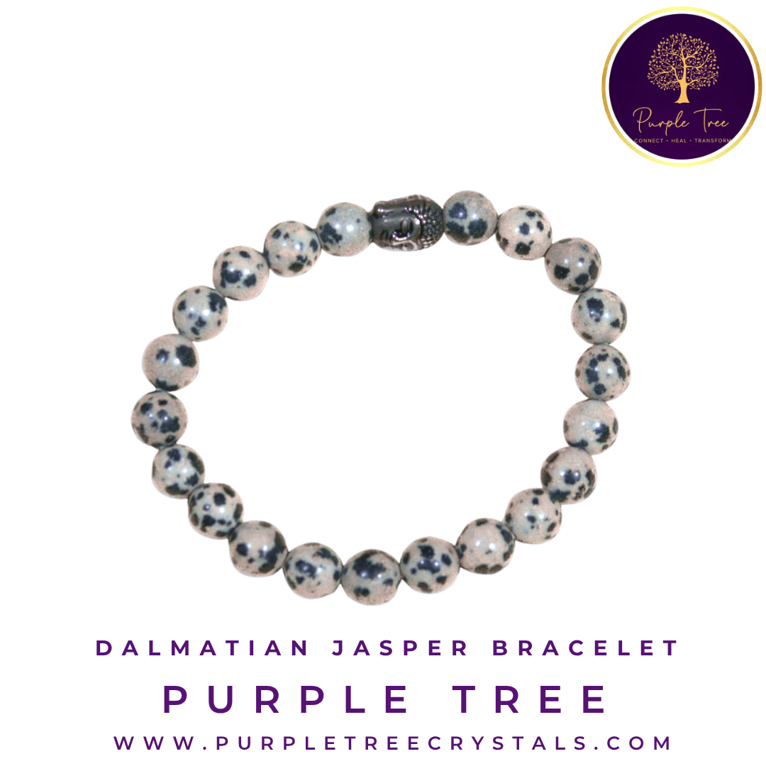 Dalmation Jasper Bracelet (8MM)