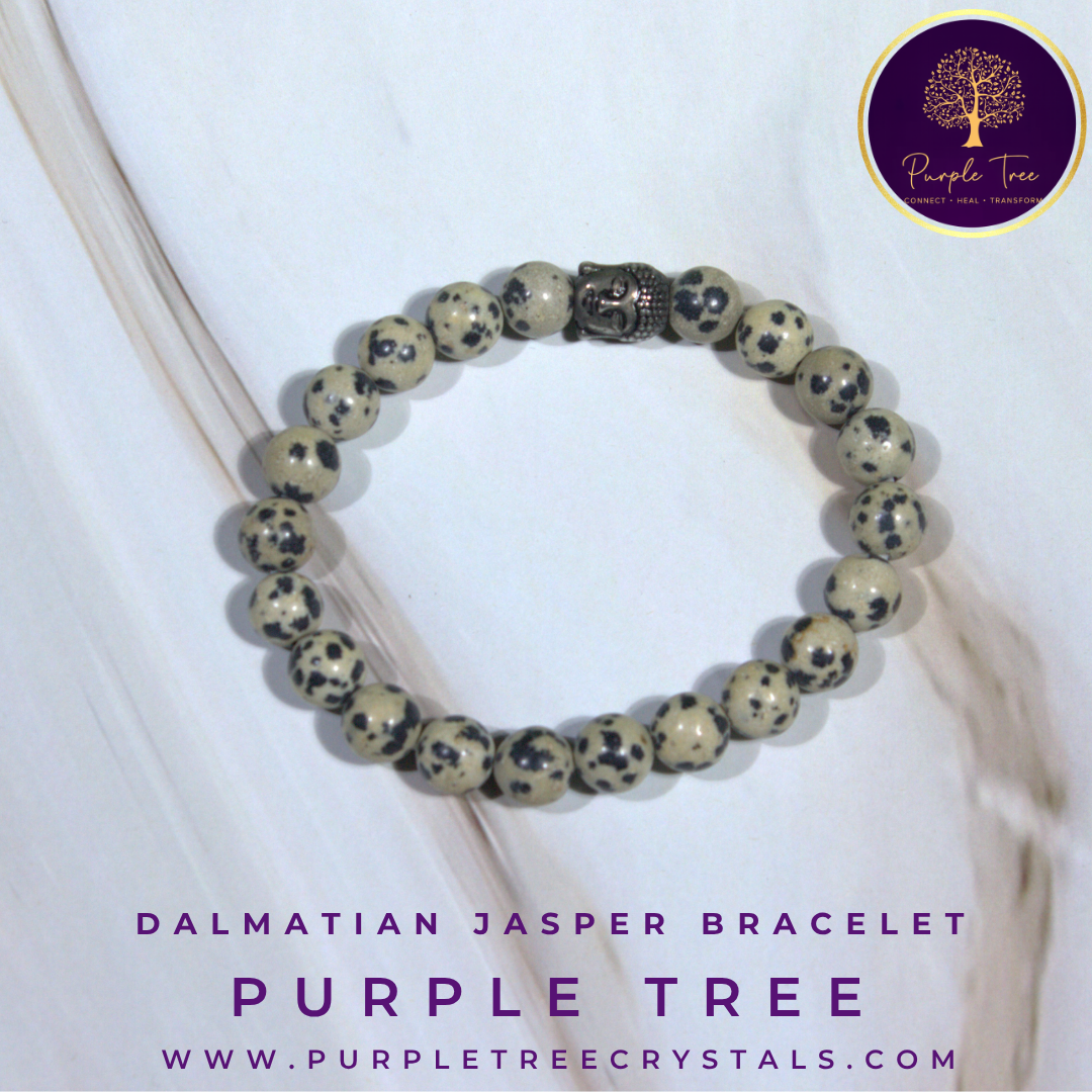 Dalmation Jasper Bracelet (8MM)