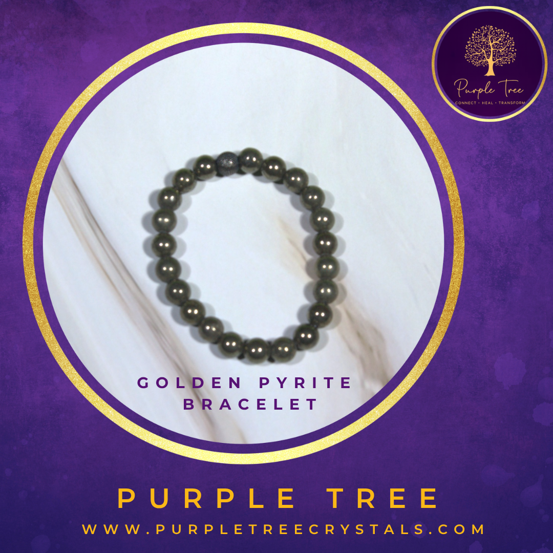 Golden Pyrite Bracelet (8MM)