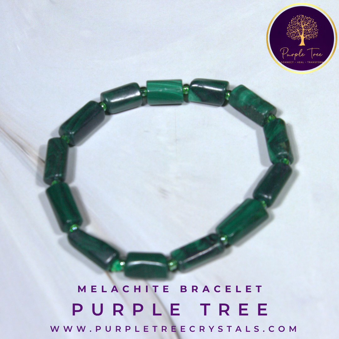 Malachite Pipe  Bracelet (Premium)