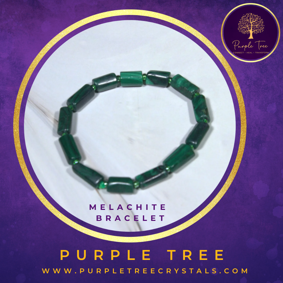 Malachite Pipe  Bracelet (Premium)