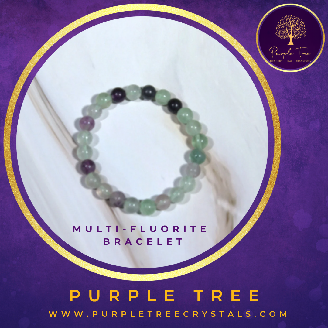 Multi-Fluorite Bracelet (8MM)