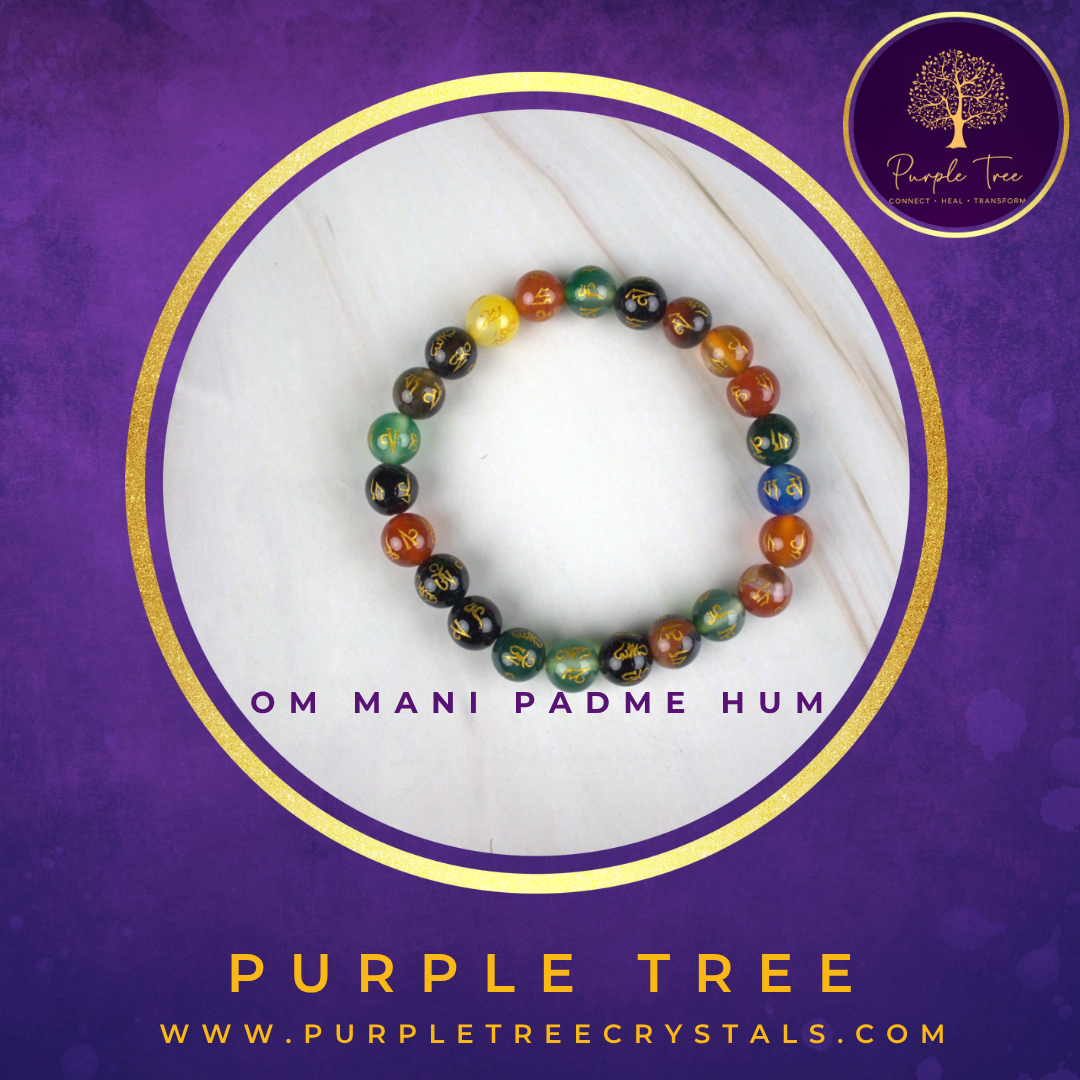 Om Mani Padme Hum Bracelet (8MM)