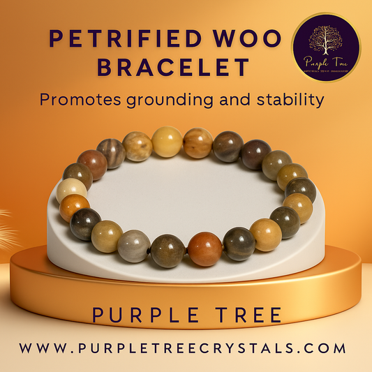 Petrified Wood Bracelet (8MM)