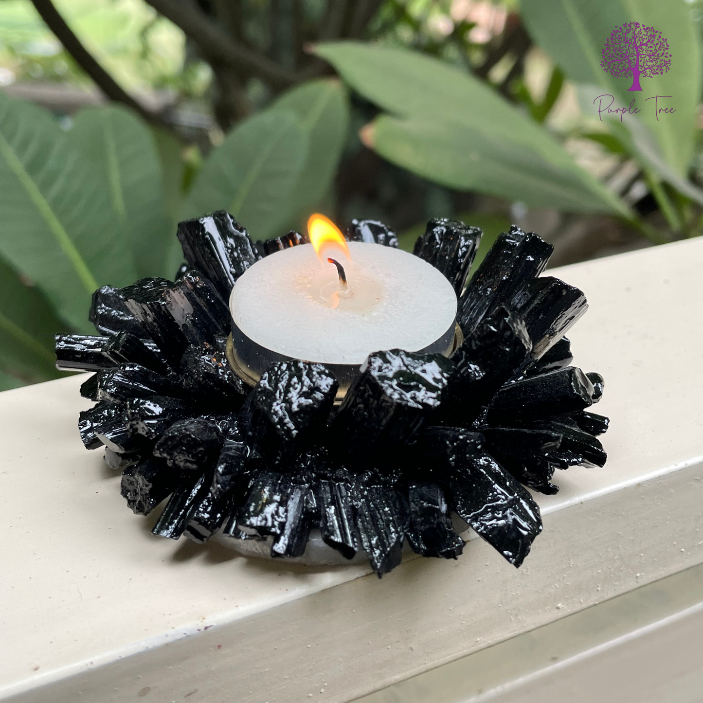 Black Tourmaline Diya