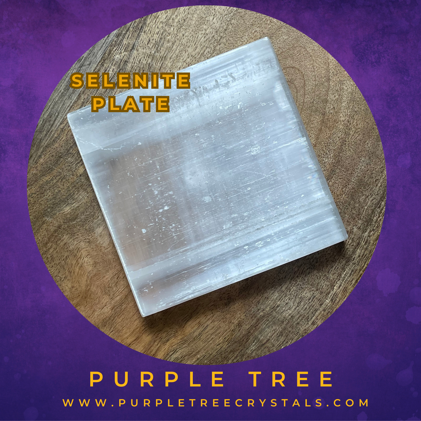 Selenite Plate (Without Edges)