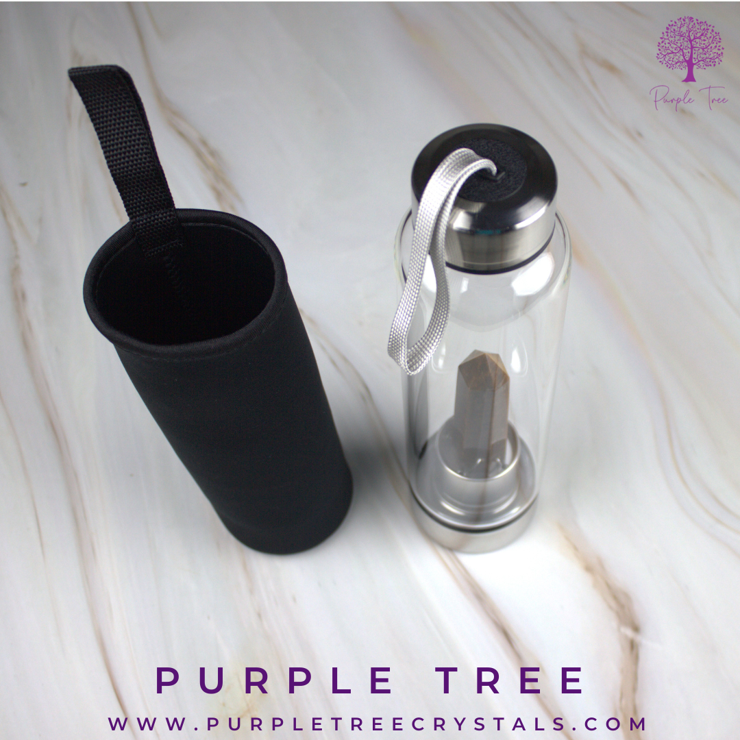 Tiger Eye Crystal Water Bottle