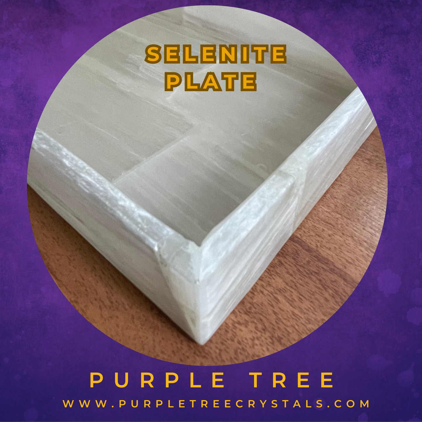 Selenite Plate (with edges large)